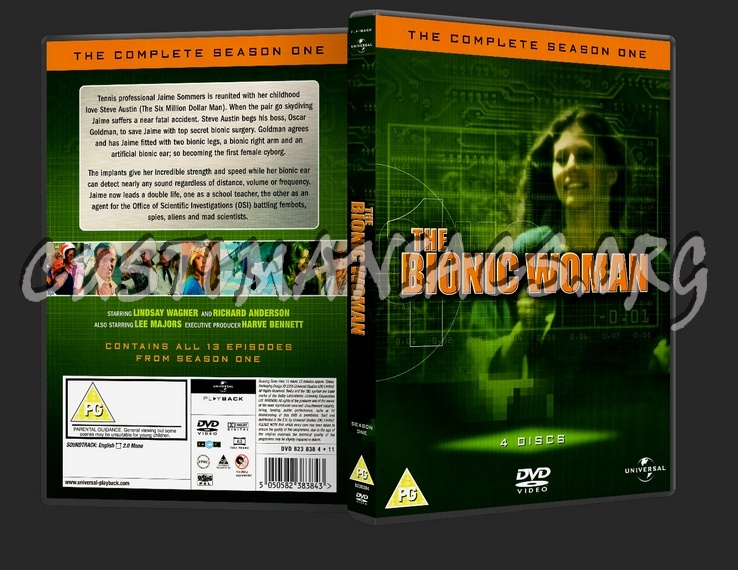 The Bionic Woman Series 1 dvd cover