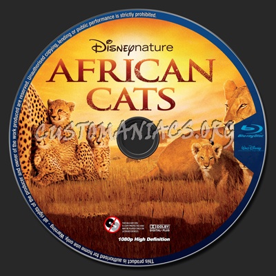 African Cats blu-ray label