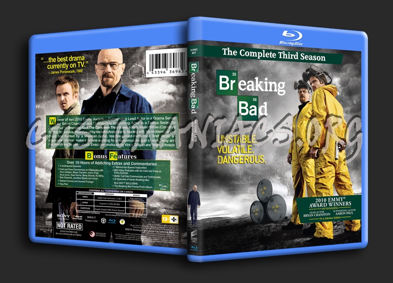 Breaking Bad - Season 3 blu-ray cover