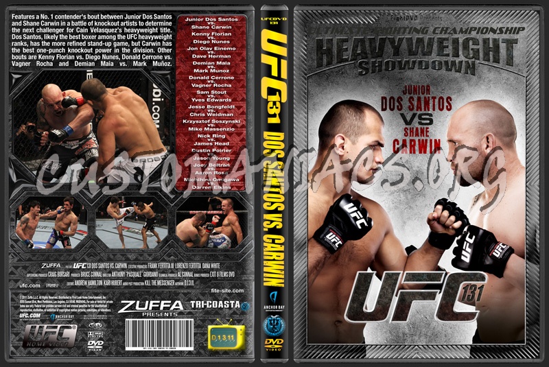 UFC 131 Dos Santos vs. Carwin dvd cover