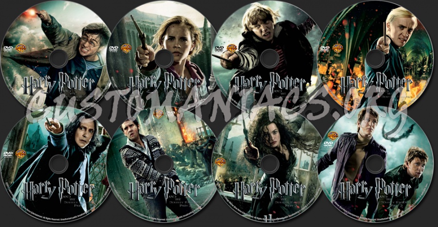 Harry Potter and the Deathly Hallows Part 2 dvd label