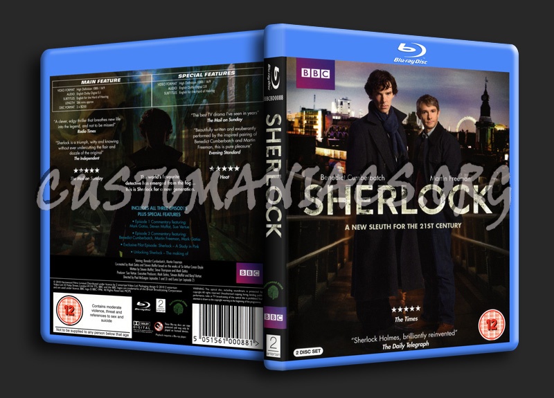 Sherlock Series One blu-ray cover