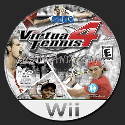Virtua Tennis 4 dvd label