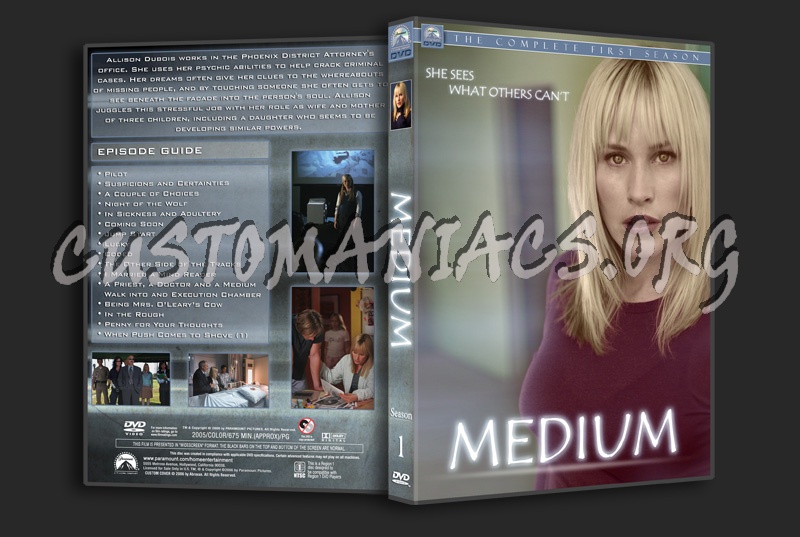 Medium Season 1-2 dvd cover