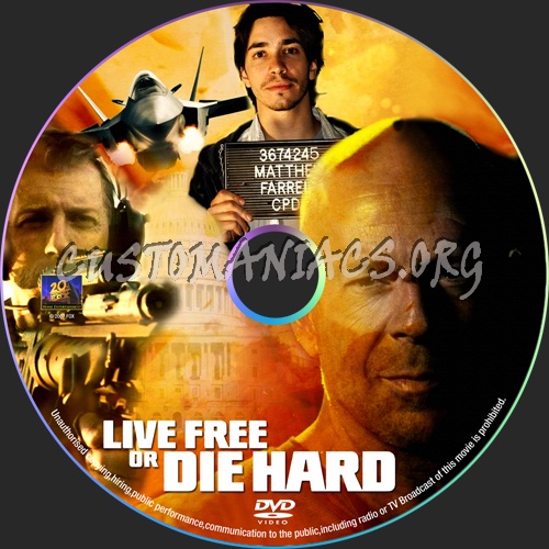 Live Free or Die Hard dvd label