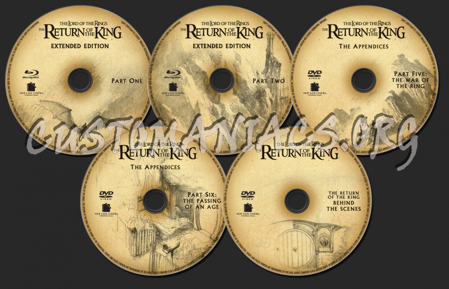 The Lord of the Rings: The Return of the King blu-ray label