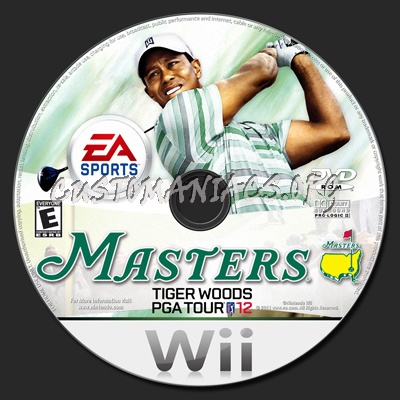 Tiger Woods PGA Tour Golf '12 - The Master dvd label