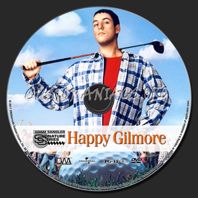 Happy Gilmore dvd label