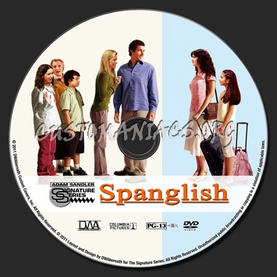 Spanglish dvd label