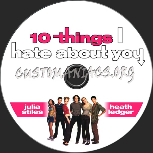 10 Things I Hate About You dvd label