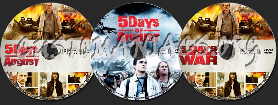 5 Days of War aka 5 Days of August dvd label