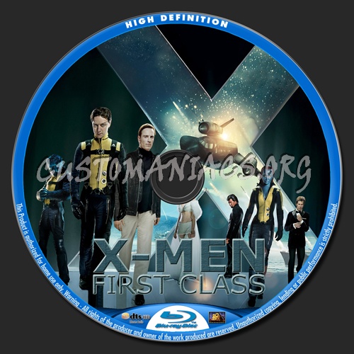 X-Men First Class blu-ray label