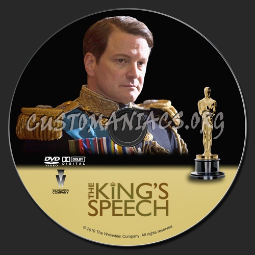 The King's Speech dvd label