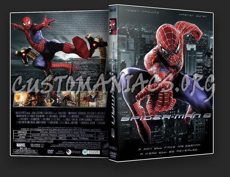 Spider-Man 2 dvd cover