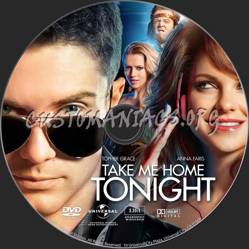 Take Me Home Tonight dvd label