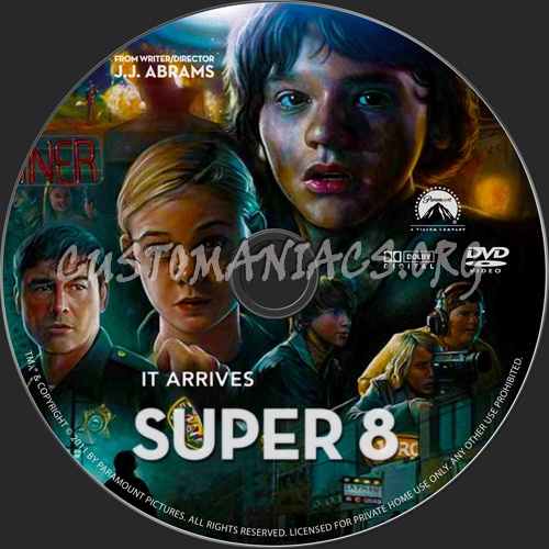 Super 8 dvd label