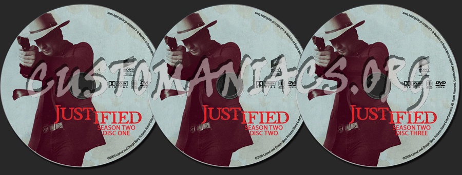 Justified Season 2 dvd label