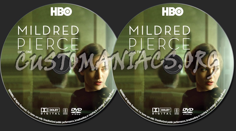 Mildred Pierce dvd label