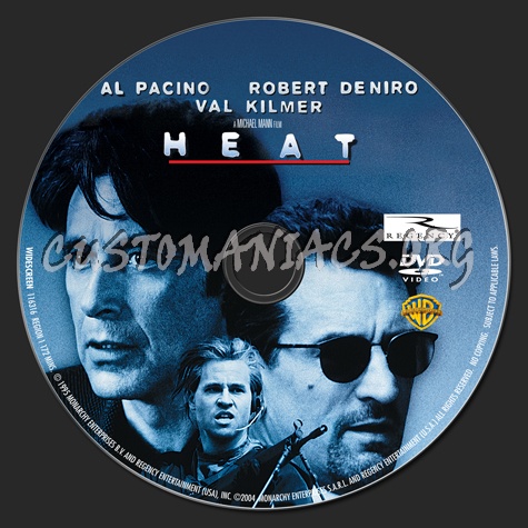 Heat dvd label