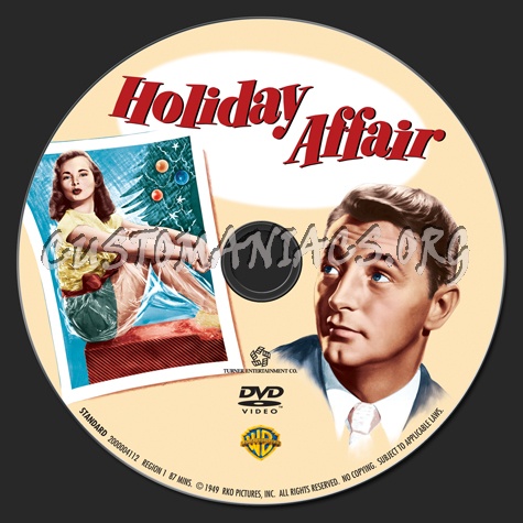 Holiday Affair dvd label