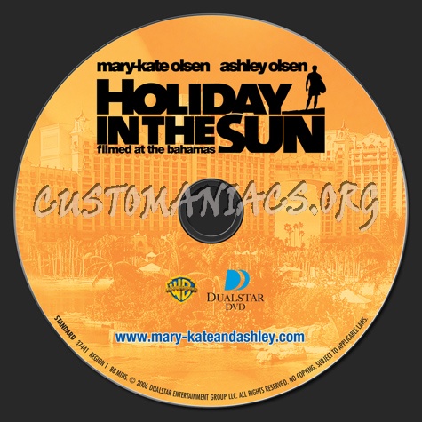 Holiday in the Sun dvd label