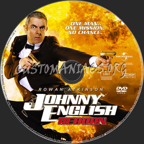 Johnny English Reborn dvd label