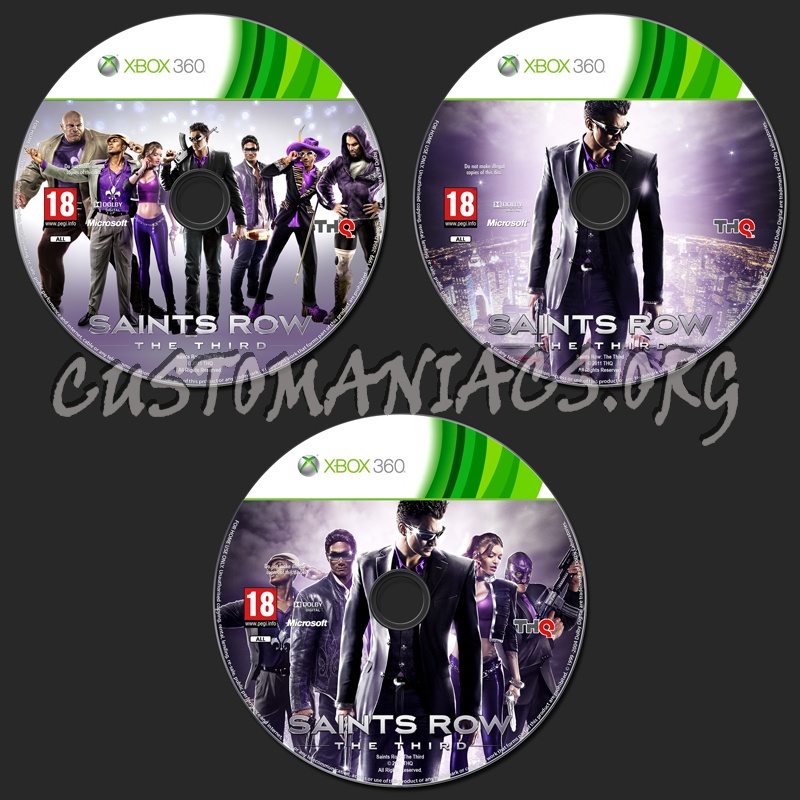 Saints Row: The Third dvd label