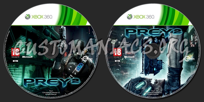 Prey 2 dvd label