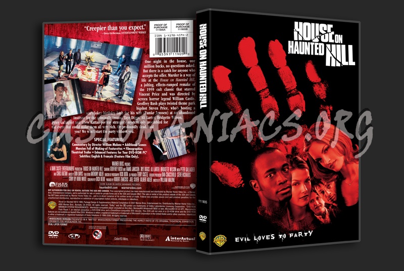 House on Haunted Hill dvd cover