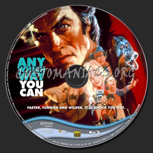 Any Which Way You Can blu-ray label