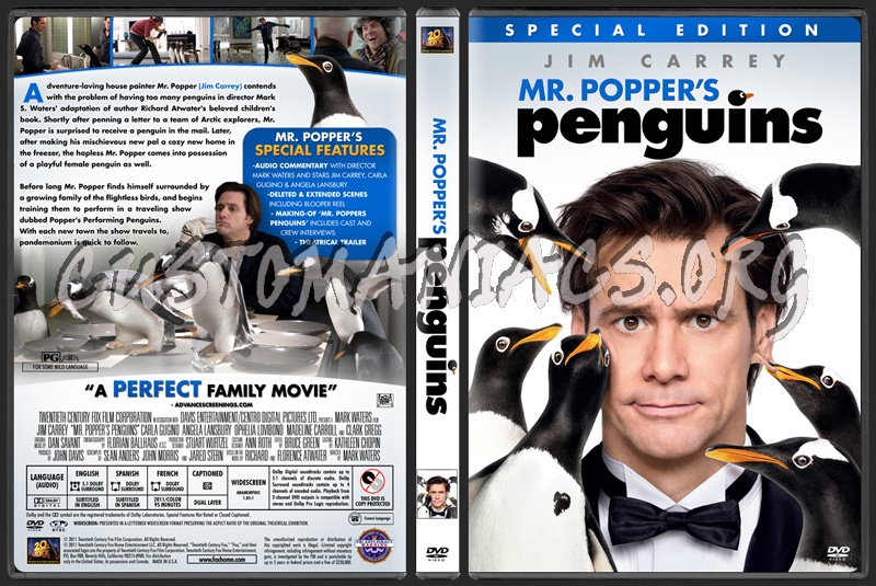 Mr. Popper's Penguins dvd cover