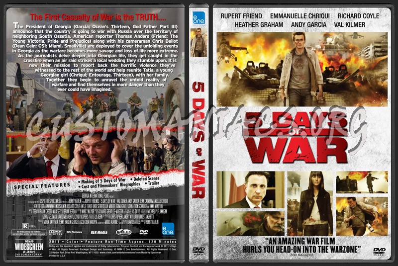 5 Days of War aka 5 Days of August dvd cover