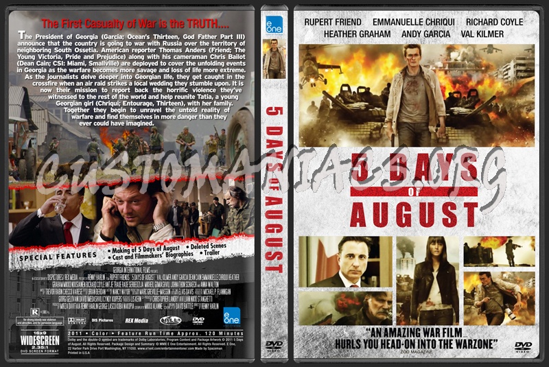 5 Days of War aka 5 Days of August dvd cover