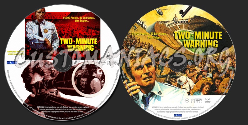 Two Minute Warning dvd label
