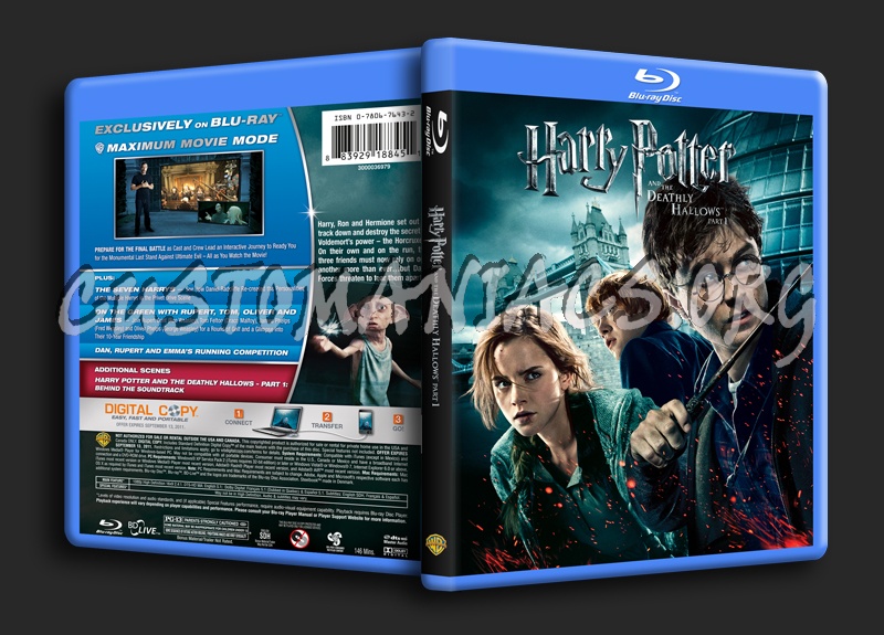 Harry Potter and the Deathly Hallows Part 1 blu-ray cover