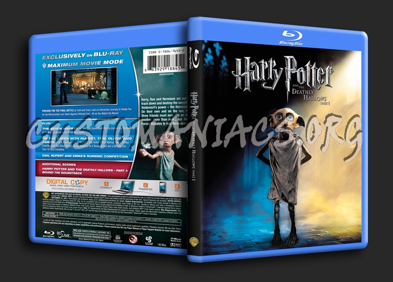 Harry Potter and the Deathly Hallows Part 1 blu-ray cover