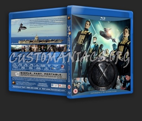 X-Men First Class blu-ray cover