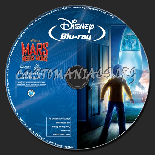 Mars Needs Moms blu-ray label