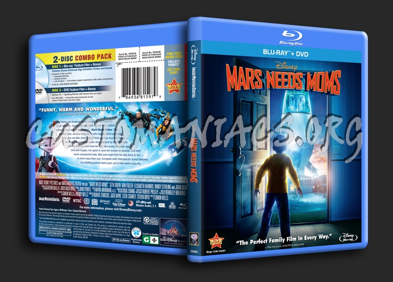 Mars Needs Moms blu-ray cover