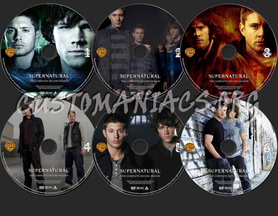 Supernatural Season 2 dvd label