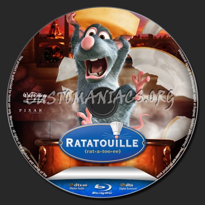 Ratatouille blu-ray label