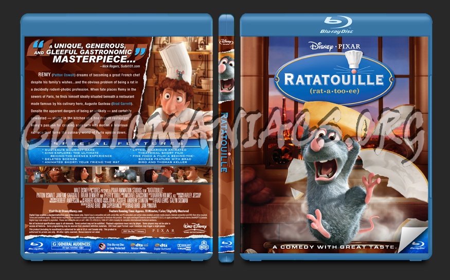 Ratatouille blu-ray cover