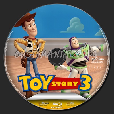 Toy Story 3 blu-ray label