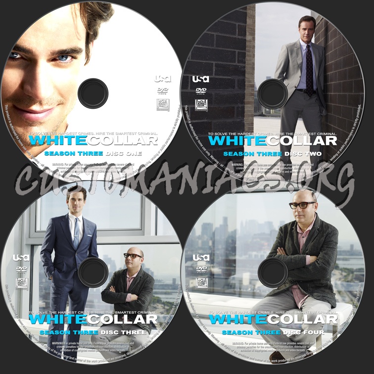 White Collar Season 3 dvd label