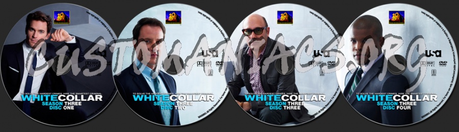 White Collar Season 3 dvd label