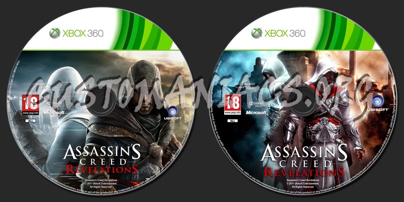 Assassins Creed Revelations dvd label