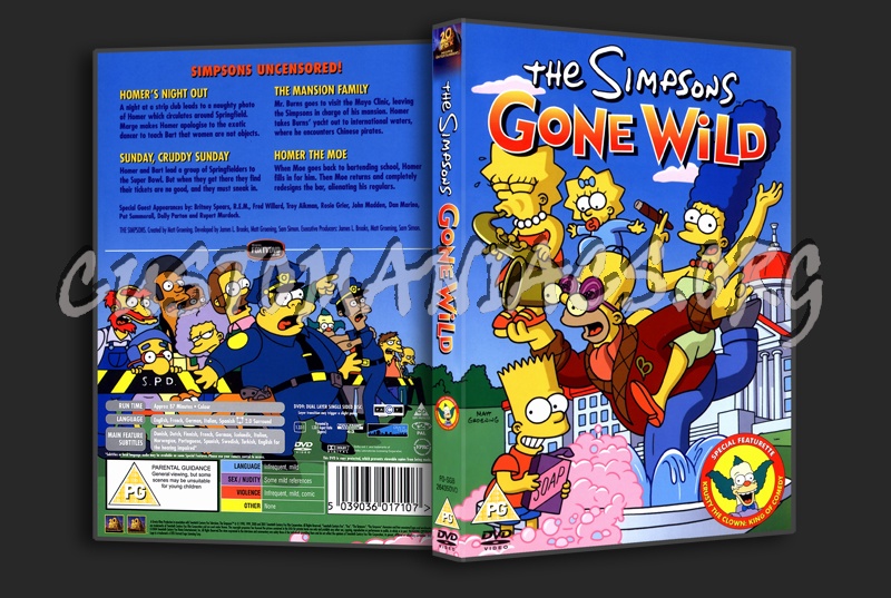 The Simpsons Gone Wild dvd cover