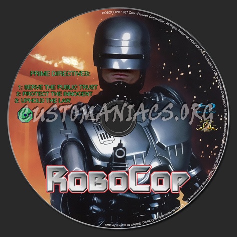 Robocop blu-ray label