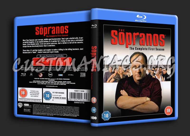 The Sopranos Series 1 blu-ray cover