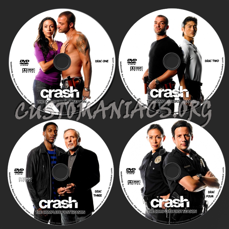 Crash - The Complete First Season dvd label